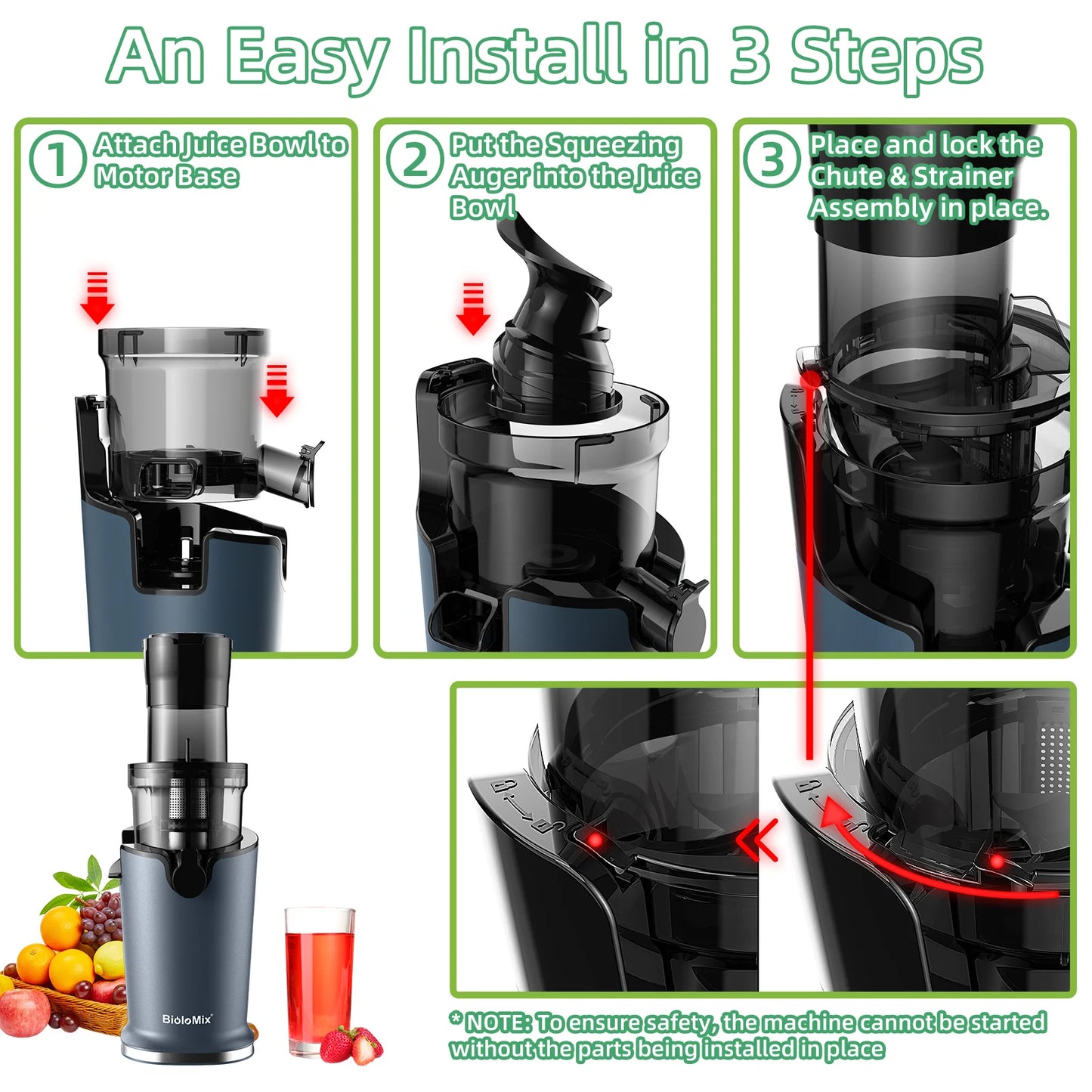 BioFlow Cold Press Juicer